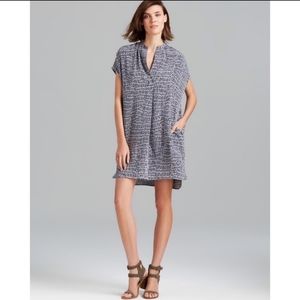 Vince 100% Silk Static Popover Tunic Dress